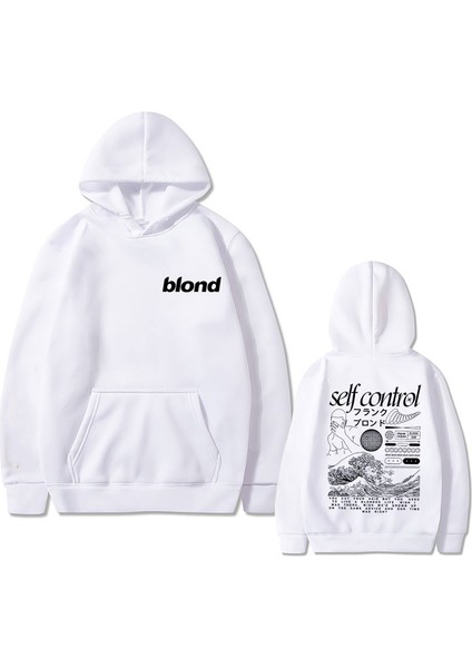 Rapçi Frank Moda Hoodie Sarışın Kendini Kontrol Baskı Sweasthirt Okyanus Vintage KAZA735