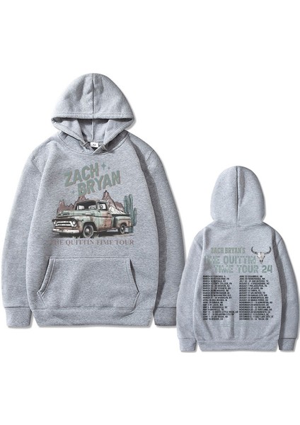 Zack Bryan Quittin Zaman Turu 2024 Hoodie Kazak POLA628