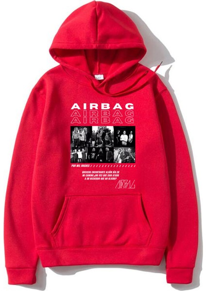 Şarkıcı Hava Yastığı Por Mil Noches Grafik Hoodie Gotik Büyük Boy Kaya Streetweed 696