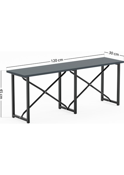 Mutfak Masası Bench Bank 120X60 Masa Set 2 Adet Sandalye Yemek Masası Füme 1548