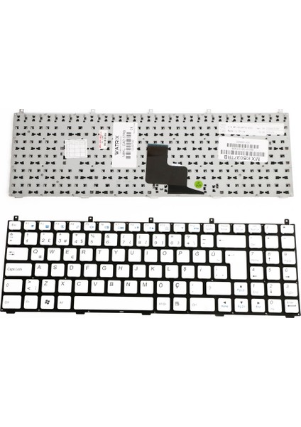 6-80-M9800-151-1 Notebook Klavye Beyaz