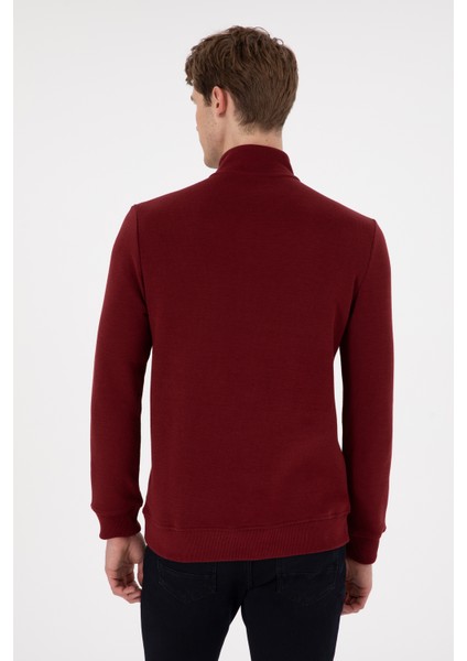 U.S. Polo Assn. Erkek Bordo Sweatshirt 50298243-VR014