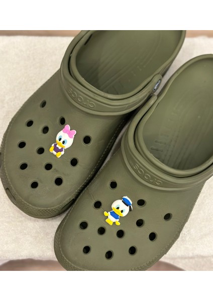 Terlik Süsü Jibbitz Çizgi Film Karakterleri (Duffy ve Daısy Duck) 2 Adet modelleri