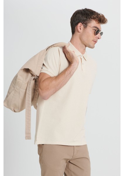 Slim Fit Dar Kesim %100 Pamuk Polo Yaka Tişört fırsatları