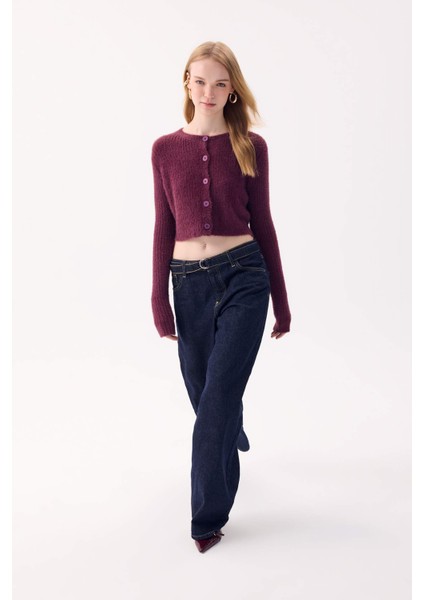 Coool Slim Fit Dar Kesim Bisiklet Yaka Triko Hırka Z9318AZ24WN fiyatları