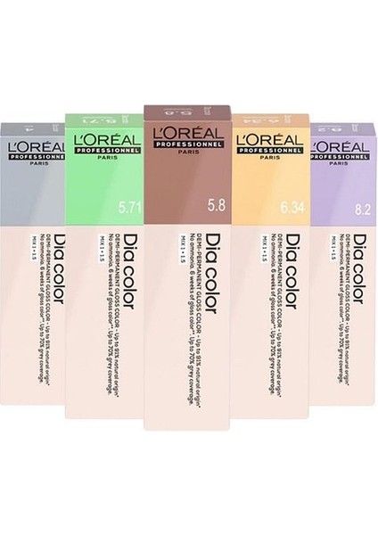 Dia Color Amonyaksız Parlak Saç Boyası 60ML 8 - Açık Kumral