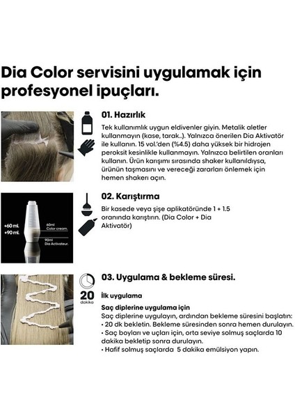 Dia Color Amonyaksız Parlak Saç Boyası 60ML 8 - Açık Kumral