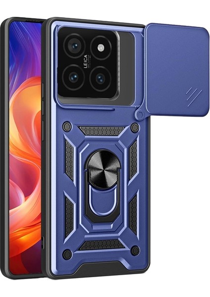 Xiaomi 14T Pro Kılıf Yüzüklü Sürgülü Kamera Korumalı Pars