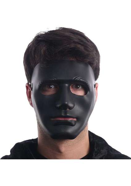 Siyah Renk Hip Hop Anonim Jabbawockeez Dans Maskesi 18X19 cm fiyatları