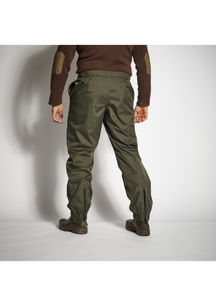 Solognac Erkek Avcı Yağmurluk Pantolonu - Yeşil - Avcılık ve Doğa Gözlemi - 100 fiyatları