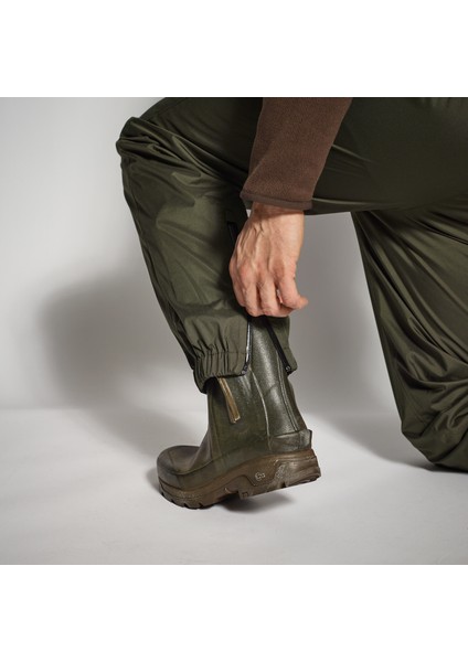 Solognac Erkek Avcı Yağmurluk Pantolonu - Yeşil - Avcılık ve Doğa Gözlemi - 100 fırsatları