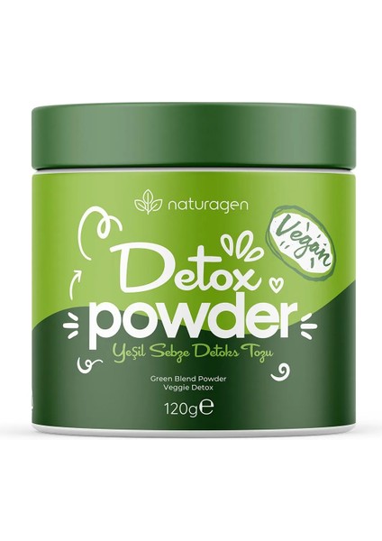 Detoks Powder Vegan Yeşil Sebze Detoks Tozu 120 Gr