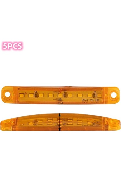 Parmak LED 9 LED 4W 12-24V 10CM Sarı / LAAM660