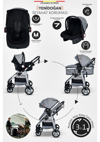 9 In 1 Full Yeni Doğan Set 950 Travel Sistem Bebek Arabası 450 2in1 Park Yatak Oyun Alanı