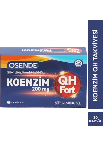 Koenzim Qh Fort 30 Yumuşak Kapsül + Hediye Diş Beyazlatıcı Köpük