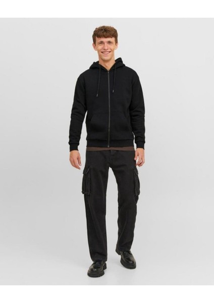 Jack&jones 12249342 Fermuarlı Kapusonlu Sweat