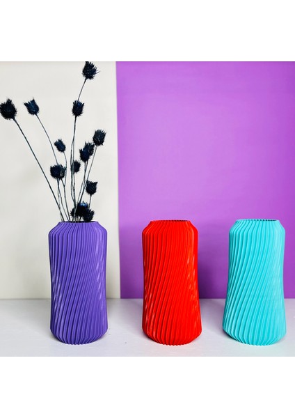 Lily Renkli Vazo - Popart Vazo - Çiçek Vazosu - Ev Dekorasyonu