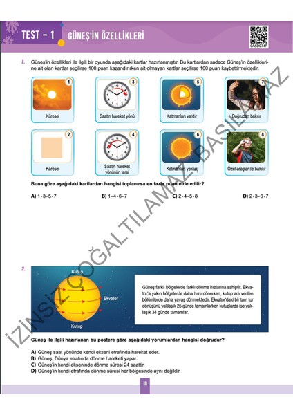 Okyanus Yayın 5. Sınıf Master Fen Bilimleri Soru Bankası fiyatları