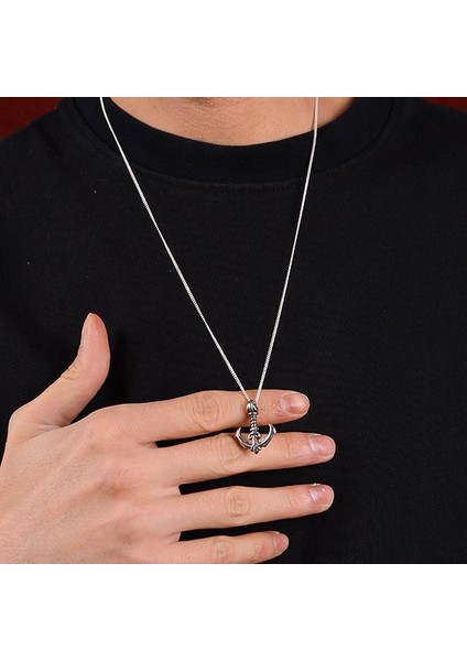 Gümüş Çapa Kolye 925 Ayar Gümüş Çapa Figürlü Erkek Kolye fiyatları