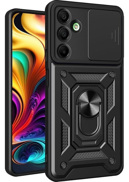 Samsung Galaxy A16 Kılıf Yüzüklü Sürgülü Kamera Korumalı Pars