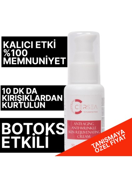 Yaşlanma Karşıtı Botoks Krem Anti-Aging Anti-Wrinkle Botox Cream 50 Ml