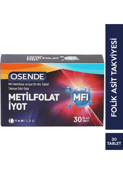 Mfi Metilfolat Iyot Içeren 30 Dil Altı Tablet + Hediye Diş Beyazlatıcı Köpük