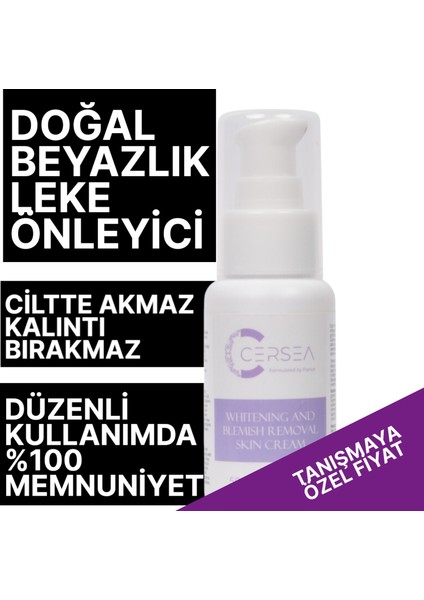 Vücut Beyazlatıcı ve Leke Giderici Krem 50 ml