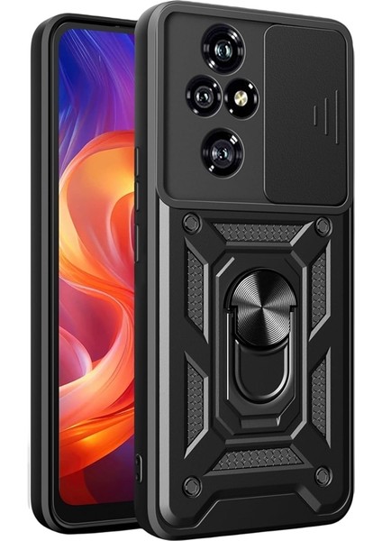 Honor 200 Kılıf Yüzüklü Sürgülü Kamera Korumalı Pars