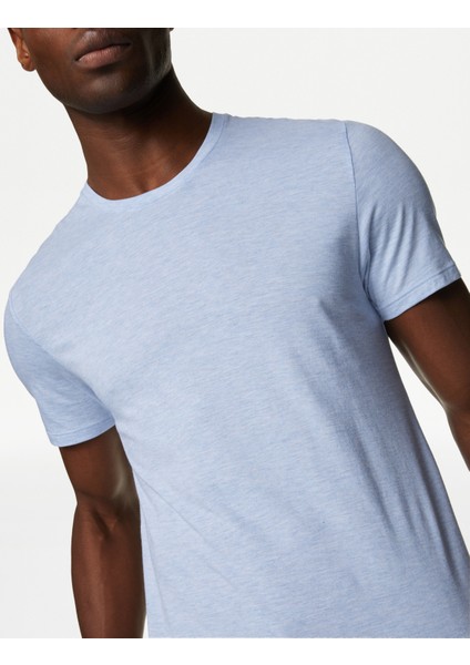 Regular Fit Kısa Kollu Premium Atlet