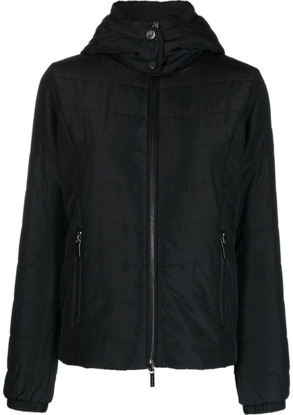 Kadın Kapüşonlu Mont - Siyah fırsatları