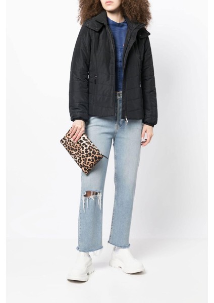 Kadın Kapüşonlu Mont - Siyah indirimleri