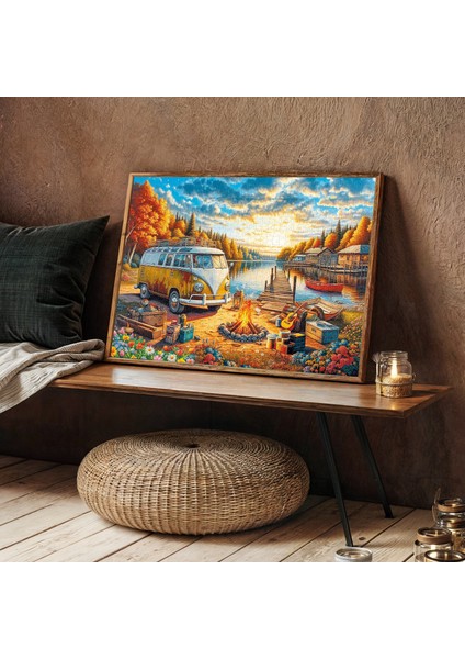 Vosvos Camp Fire At Sunset 1000 Parça Puzzle fiyatları