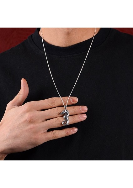 Gümüş Denizatı Kolye 925 Ayar Gümüş Deniz Atı Figürlü Unisex Kolye fiyatları