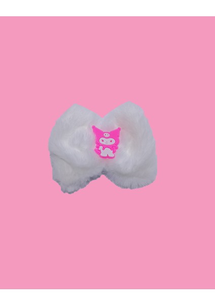 Çoçuk Sevimli Kuromi Kawai Peluş Fiyonklu Taç Toka Saç Bandı fiyatları