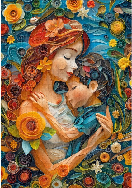 Mother Hug 1000 Parça Puzzle