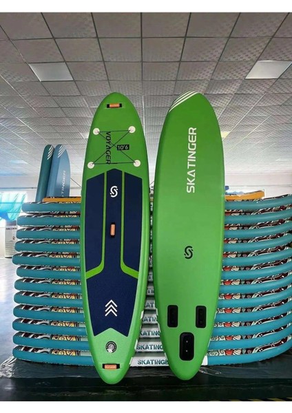 Yeşil Voyager 320 x 82 x 15 cm Touring Sup Paddle Board - Tam Set Isup