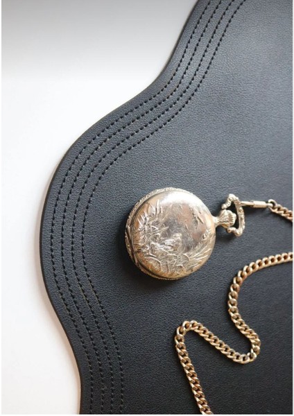 Siyah Deri Amerikan Servis/ Supla / Placemats modelleri