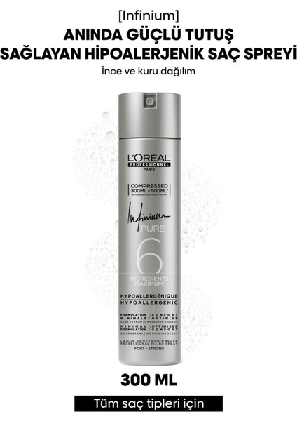 L'Oréal Professionnel Infinium Güçlü Tutuşlu Saç Spreyi