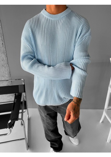 Erkek Regular Fit Kazak Bebek Mavi modelleri