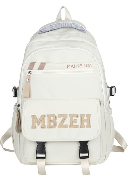 Öğrenci Sırt Çantası Basit ve Şık Orta Okul Öğrencisi Serin Okul Çantası Büyük Kapasiteli Ins Yüksek Değerli Sırt Çantası (Yurt Dışından)