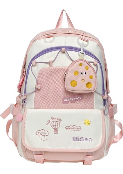 Sevimli ve Güzel Görünümlü Sırt Çantası, Yeni Gündelik Moda Sırt Çantası, Büyük Kapasiteli Ortaokul Öğrencisi Okul Çantası (Yurt Dışından)