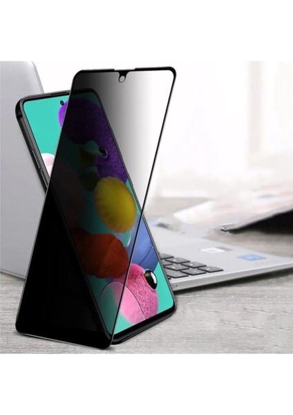 Apple iPhone 7g Siyah Uyumlu Hayalet Ekran Gizli Tam Kaplayan Kırılmaz Cam Seramik Ekran Koruyucu Film