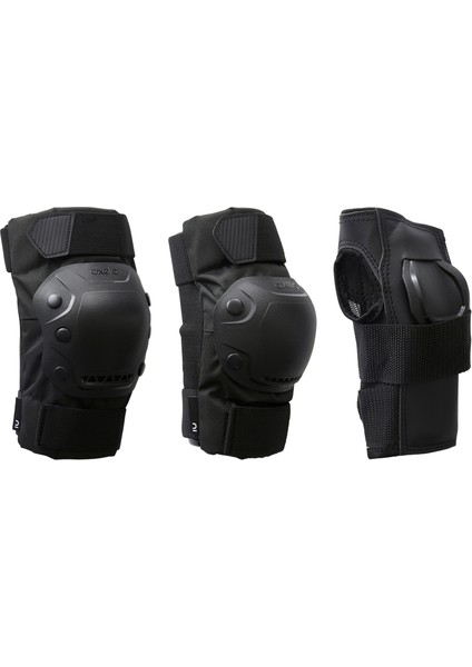 Oxelo Yetişkin Destek Seti - Paten - Siyah - 3X2 - FIT500