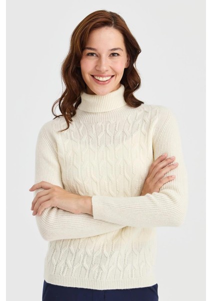 Tam Balıkçı Kemik Kadın Kazak 23153-TB-2K5 fiyatları