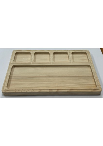 Ahşap Ladin Orkide Sunum/çerez Tabağı