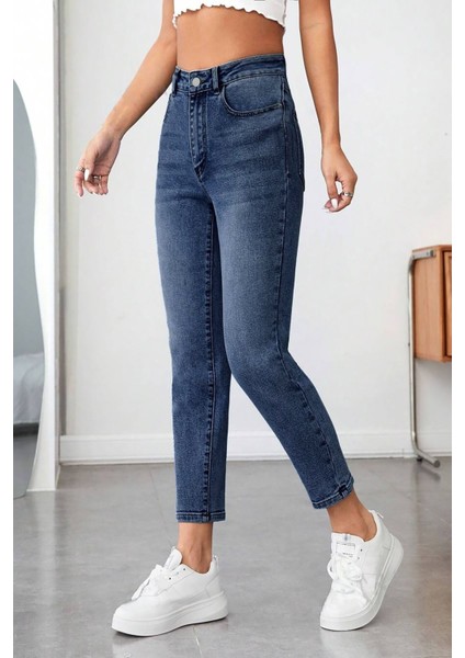 Kadın Yüksek Bel Soho Boyfriend Jean C599