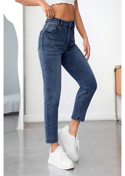 Kadın Yüksek Bel Soho Boyfriend Jean C599 fırsatları