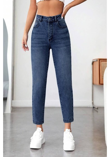 Kadın Yüksek Bel Soho Boyfriend Jean C599 indirimleri