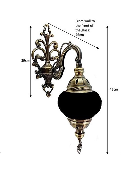 Üfleme Cam Pirinç Aplik