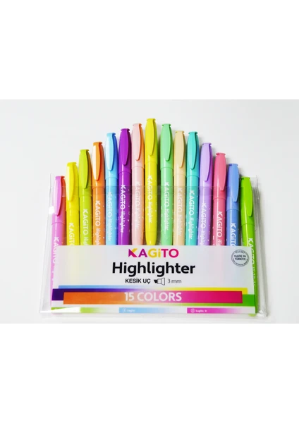 Highlighter Kalem Seti (15'li)